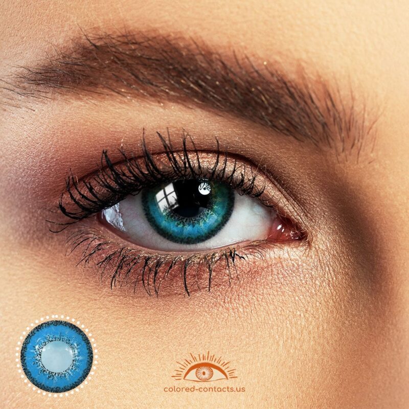 Ai Kotoba Anime Eye Blue Colored Contacts