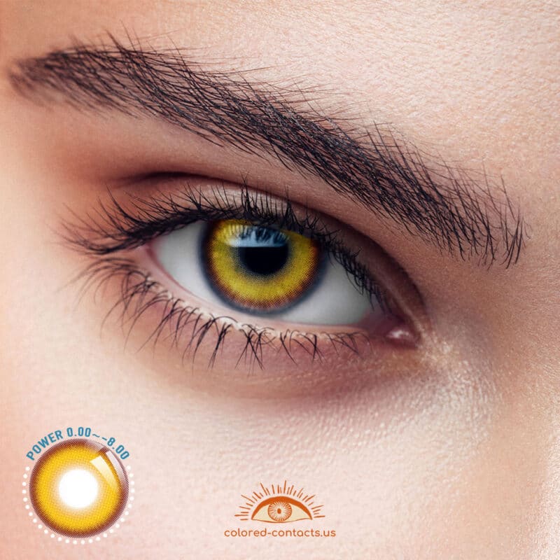 Myukicon Golden Brown Colored Contacts - 10Pcs