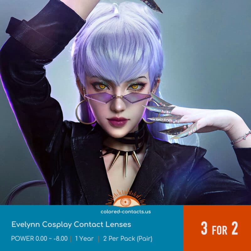 Evelynn Cosplay Contact Lenses