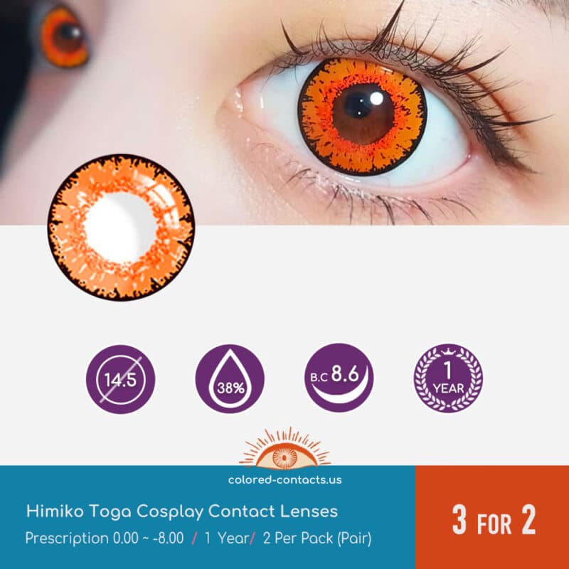 Himiko Toga Cosplay Contact Lenses