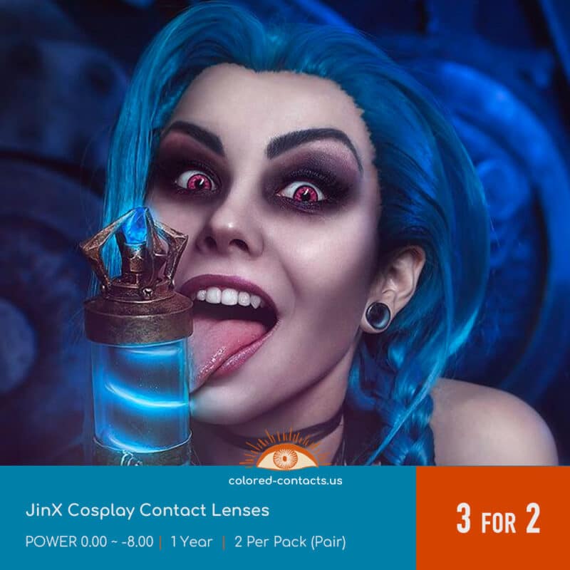 Jinx Cosplay Contact Lenses