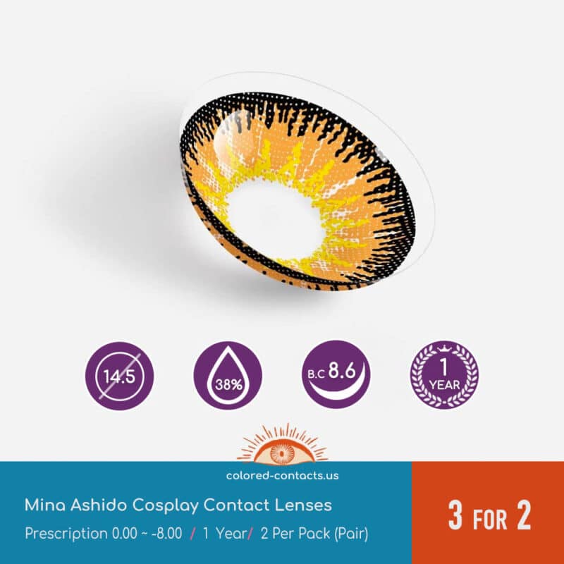 Mina Ashido Cosplay Contact Lenses