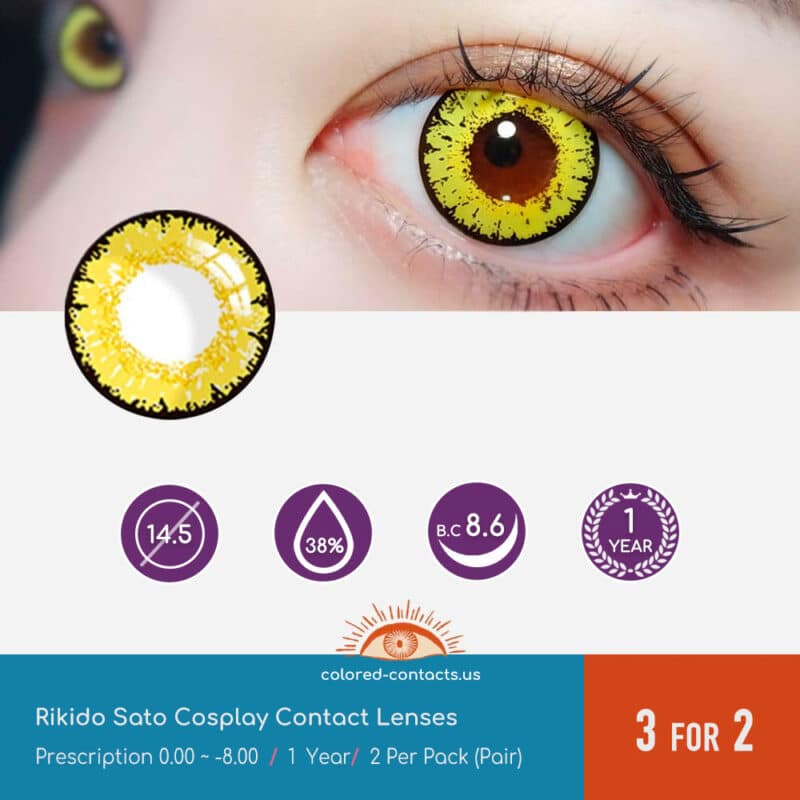 Rikido Sato Cosplay Contact Lenses