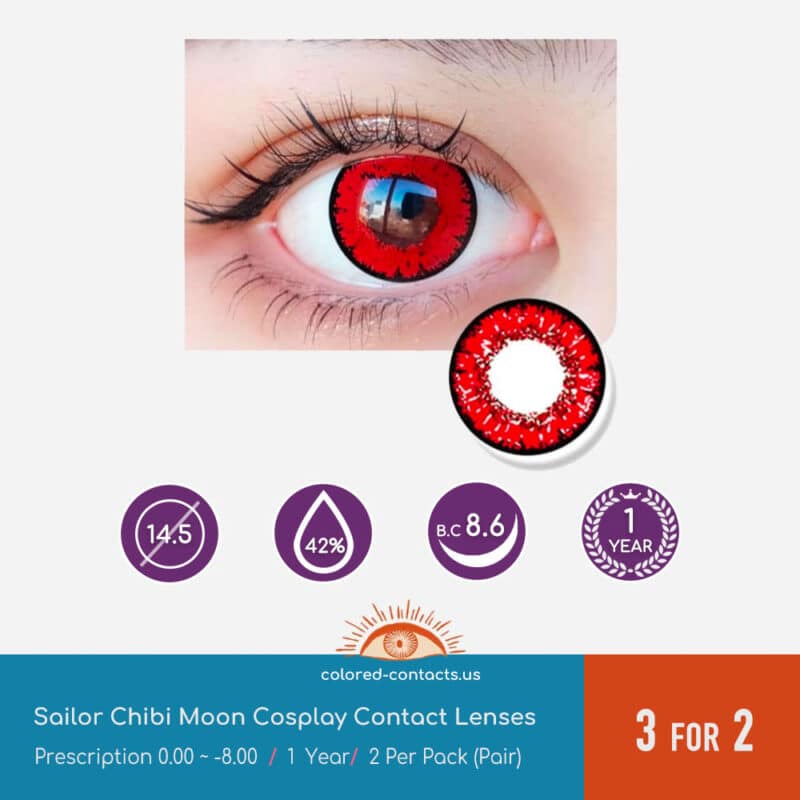 Sailor Chibi Moon Cosplay Contact Lenses