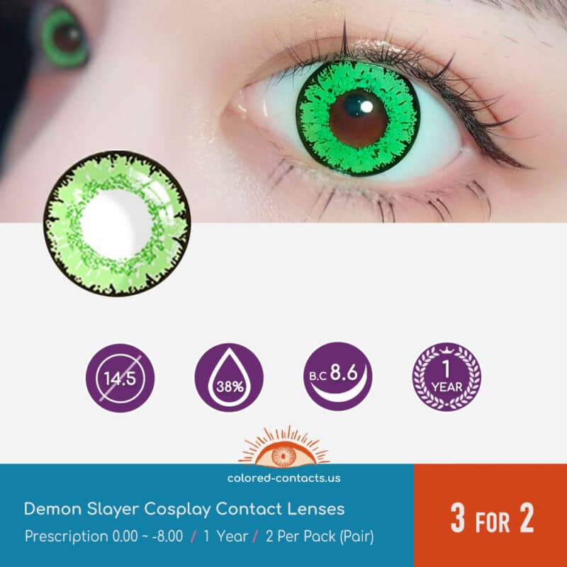 Demon Slayer : Inosuke Hashibira Cosplay Contact Lenses