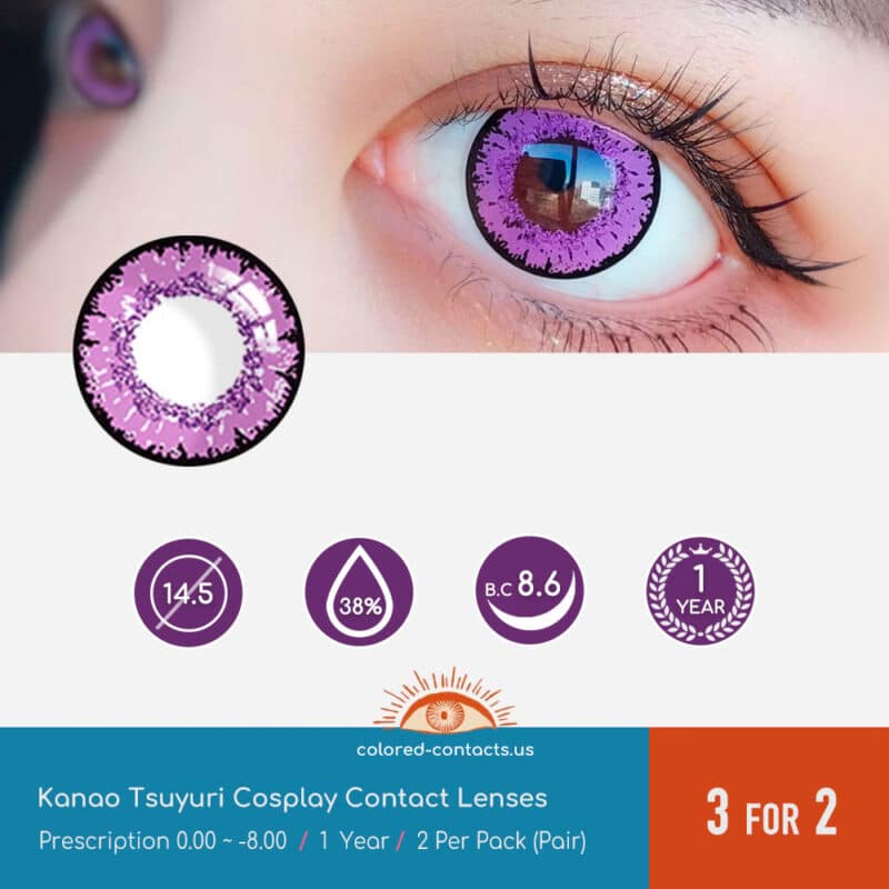 Demon Slayer Kanao Tsuyuri Cosplay Contact Lenses