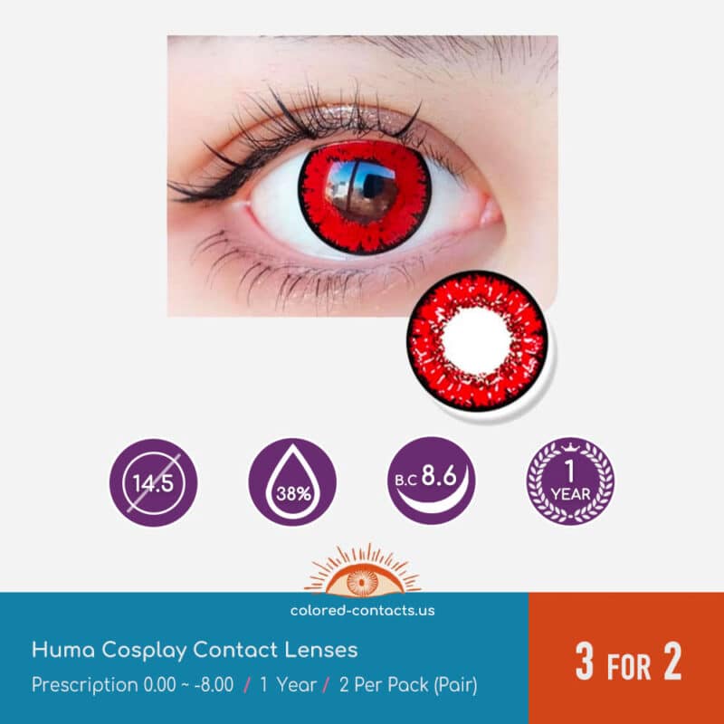 Tower Of Fantasy : Huma Cosplay Contact Lenses