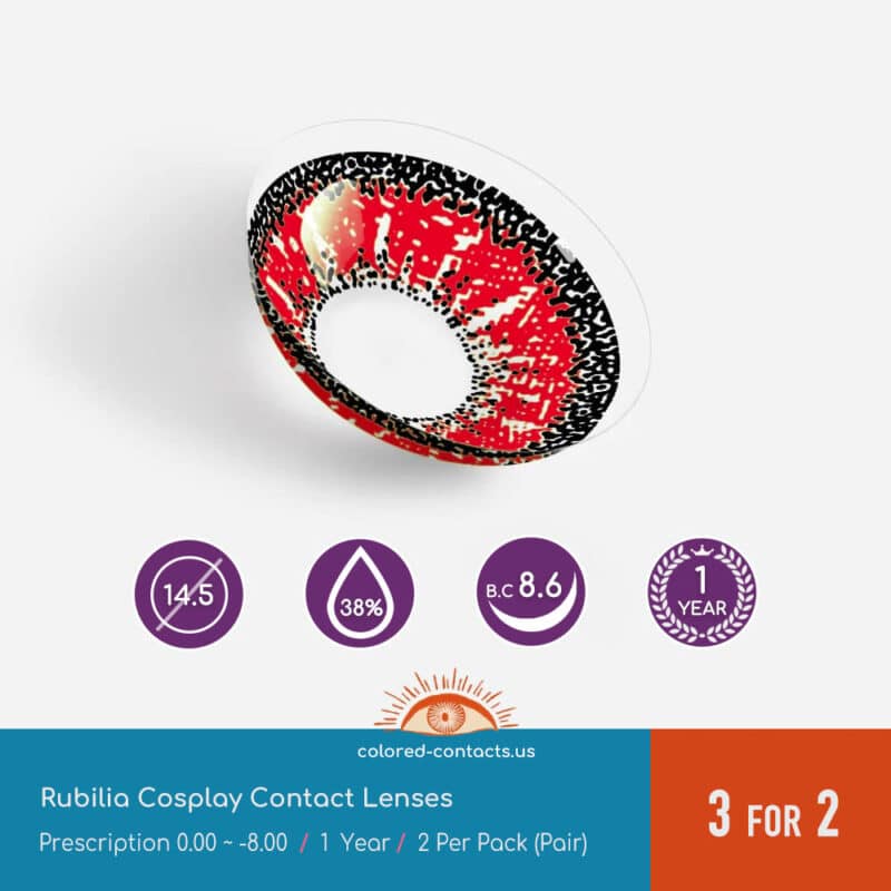 Tower Of Fantasy : Rubilia Cosplay Contact Lenses