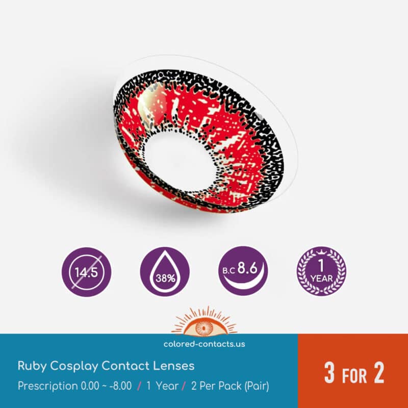 Tower Of Fantasy : Ruby Cosplay Contact Lenses